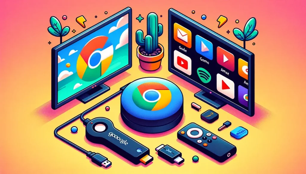 Google Chromecast et Amazon Firestick - Quel est le Meilleur pour Android TV ? 1 comparaison Google Chromecast et Amazon Firestick