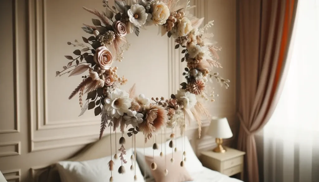 Chambre de fille : 5 idées innovantes pour une décoration fleurie 7 Couronne de fleurs poétique