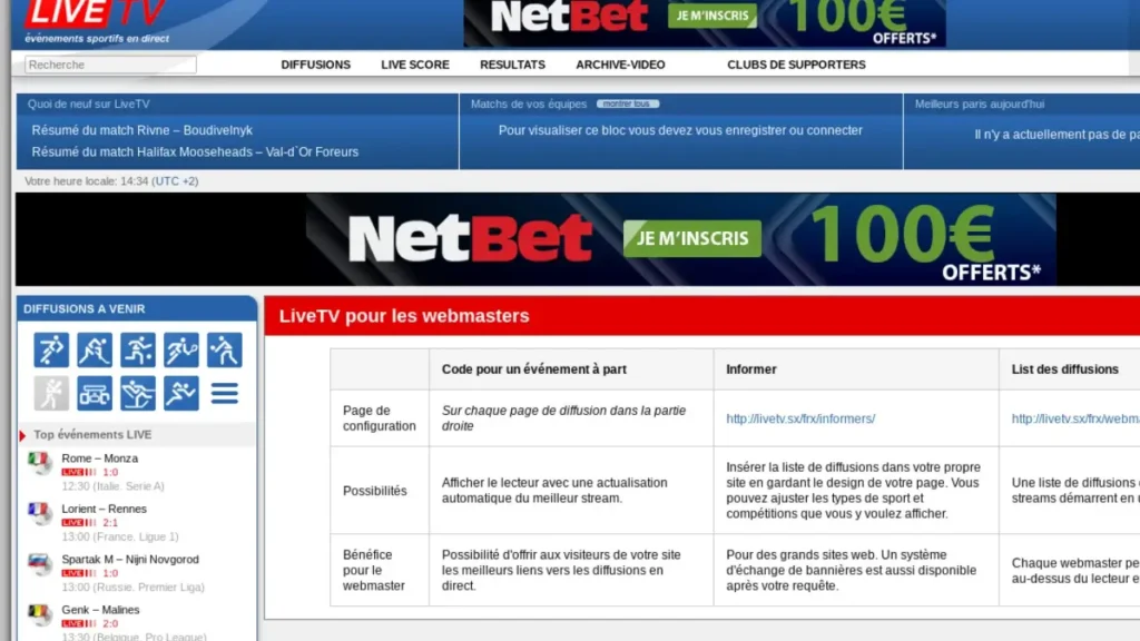 Les 8 Meilleurs Sites de streaming foot Gratuits : Voir les Matchs en Direct 4 Sites de streaming foot Gratuits
