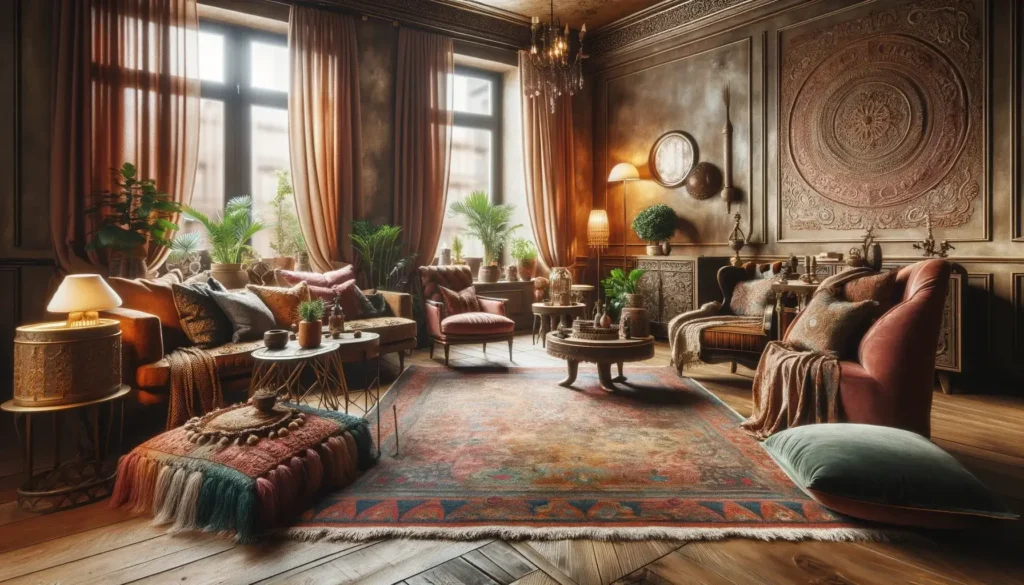 Salon Bohème Chic : Clés pour une Ambiance Cosy et Élégante 1 Salon Bohème Chic