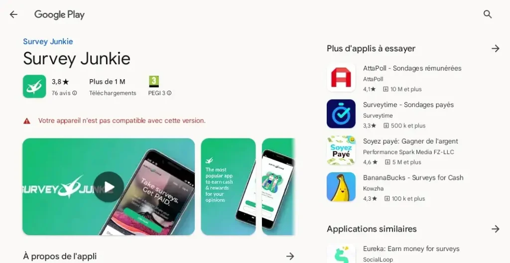 Les Meilleures Applications Rémunératrices de 2023 : Maximisez vos Gains 2 Survey Junkie