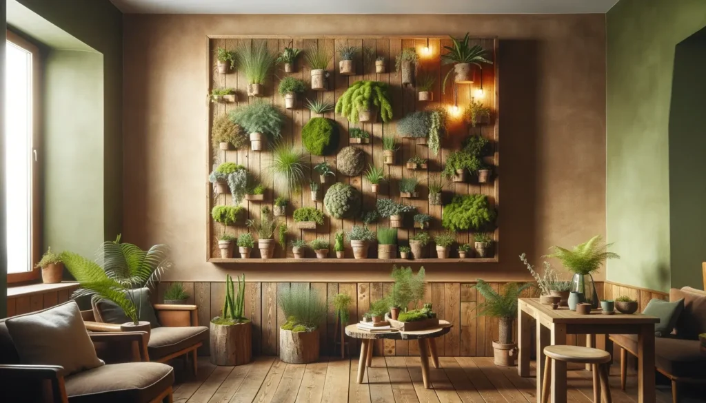 Création d'un Mur Végétal Intérieur : Bienfaits et Conseils 8 Mur Végétal Intérieur en Bois