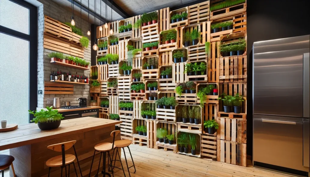 Création d'un Mur Végétal Intérieur : Bienfaits et Conseils 9 Mur Végétal Intérieur avec Palettes