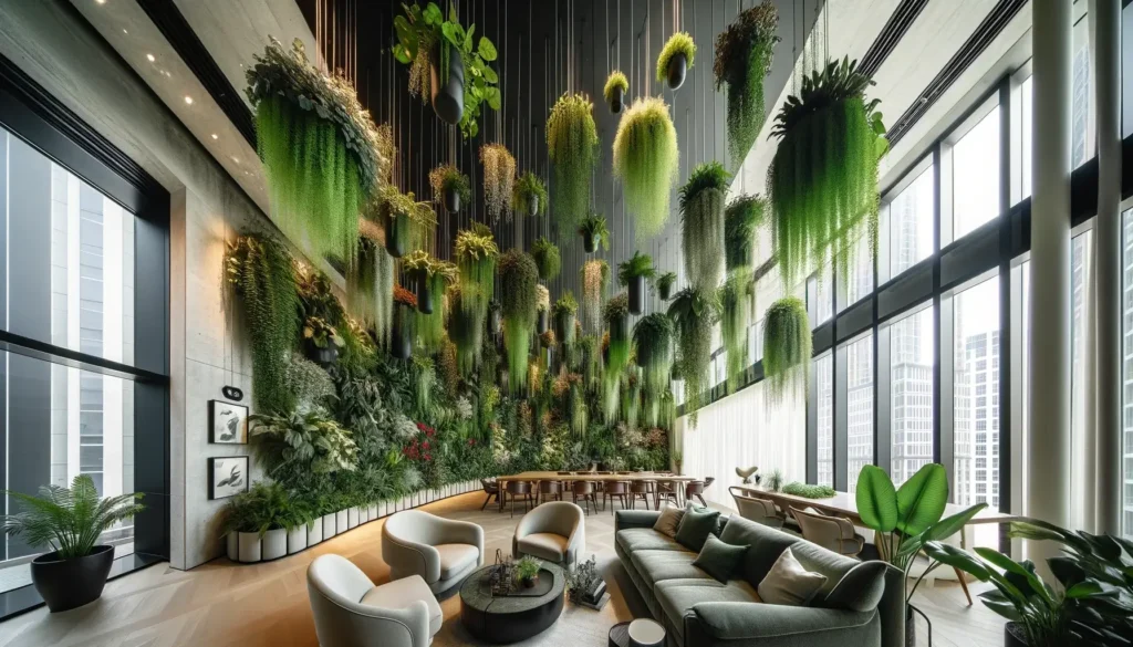 Création d'un Mur Végétal Intérieur : Bienfaits et Conseils 10 Mur Végétal Intérieur Suspendu