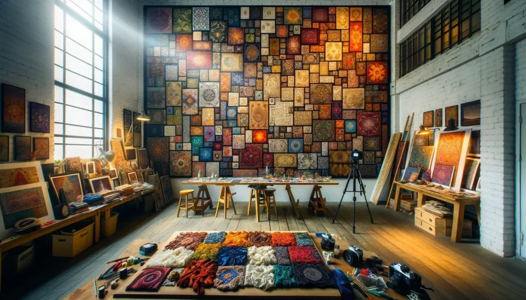 Décoration Murale : Idées Créatives avec Tissus et Textiles 6 décoration murale