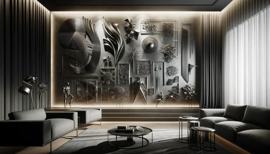 Décoration Murale : Idées Créatives avec Tissus et Textiles 11 Décoration Murale Métal