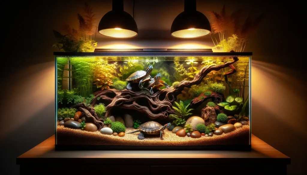 Décoration Aquarium : Idées Créatives pour Intégrer un Aquarium dans Votre Intérieur 11 Décoration Aquarium Tortue