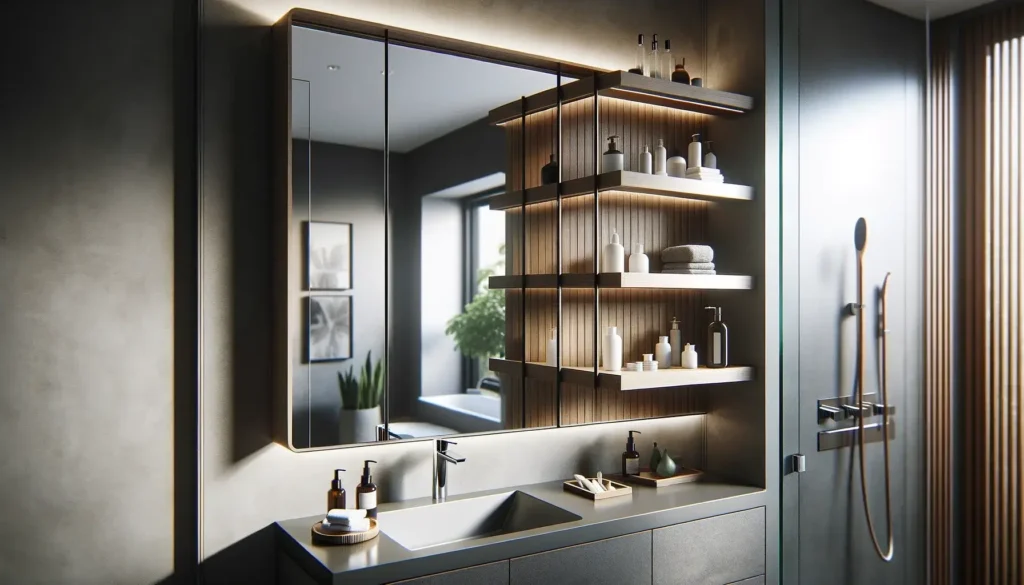 Miroir Salle de Bain : Choix et Conseils pour un Espace Optimisé 6 Miroirs avec étagères