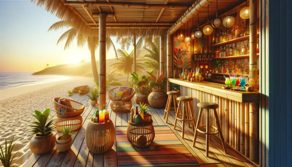 Bar Maison Moderne : Idées pour un Espace Convivial et Tendance 6 Bar Maison en bois