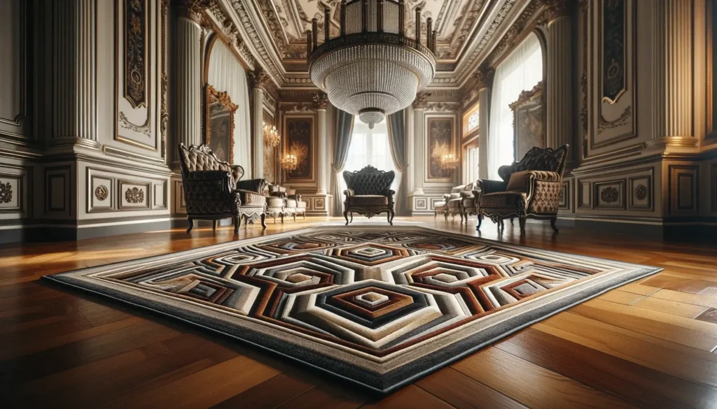 Tapis Modernes Italiens : Contraste dans un Intérieur Classique 3 Tapis Modernes Italiens