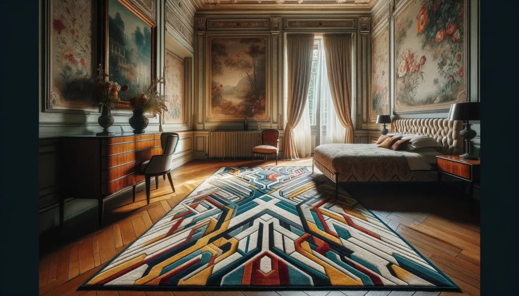Tapis Modernes Italiens : Contraste dans un Intérieur Classique 6 Tapis Modernes Italiens