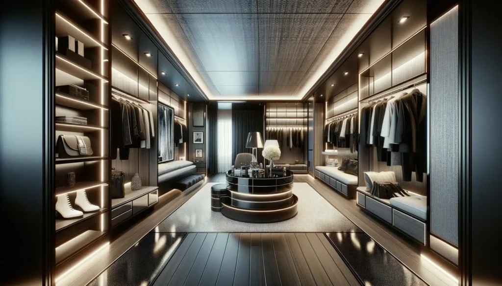 Dressing de Luxe : Aménager un Espace de Rangement Élégant et Chic 9 Dressing de Luxe Moderne
