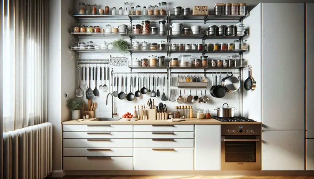 Rangement Mural : Astuces et Idées pour Maximiser l'Espace Verticalement 4 Rangement mural cuisine