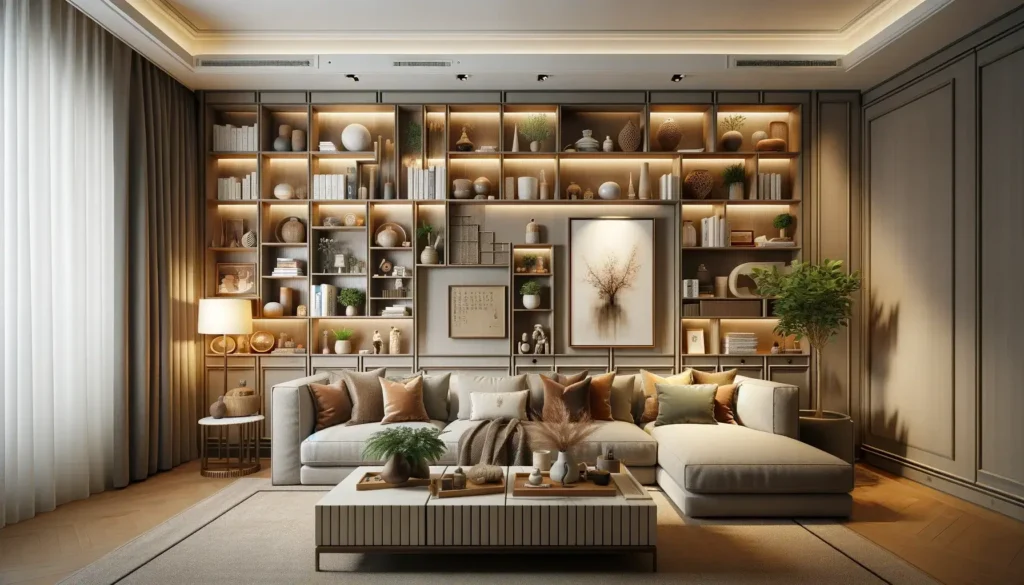 Rangement Mural : Astuces et Idées pour Maximiser l'Espace Verticalement 7 Rangement mural salon