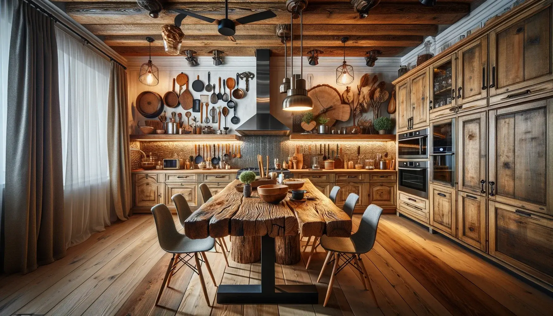 Cuisine Style Campagne Moderne : Allier Rustique et Contemporain