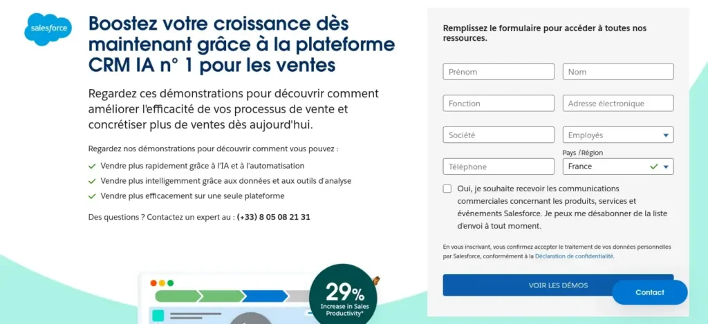 Top 8 des Logiciels CRM Évalués pour Trouver le Meilleur : Comparatif 2024 3 Salesforce