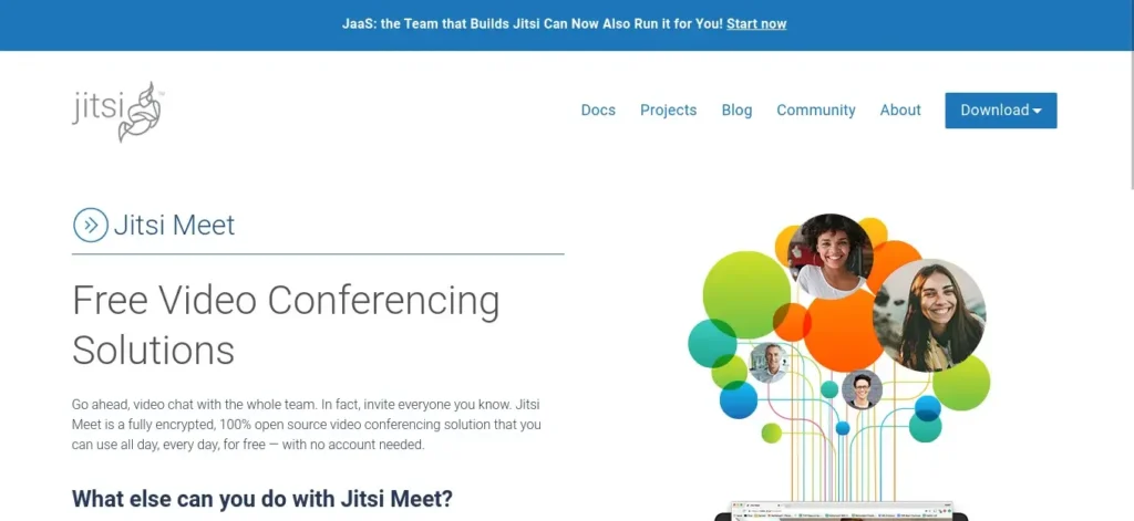 Top 10 des Plateformes pour Organiser un Webinar : Options Gratuites et Payantes 6 Jitsi Meet