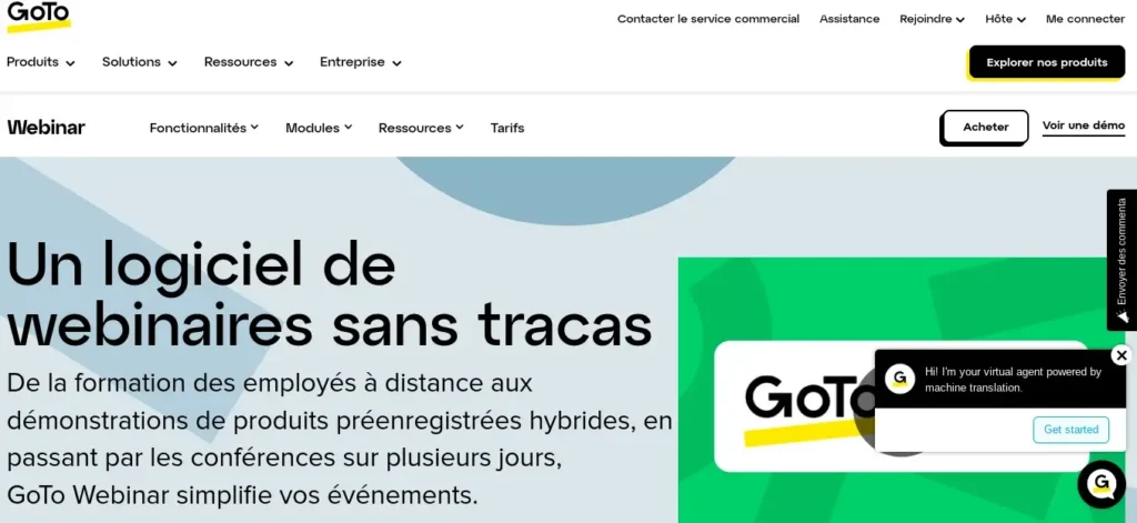 Top 10 des Plateformes pour Organiser un Webinar : Options Gratuites et Payantes 7 GoToWebinar