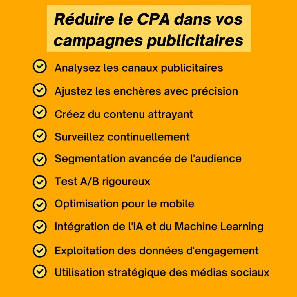 Réduire le CPA dans les stratégies marketing digitales 2 Réduire le CPA